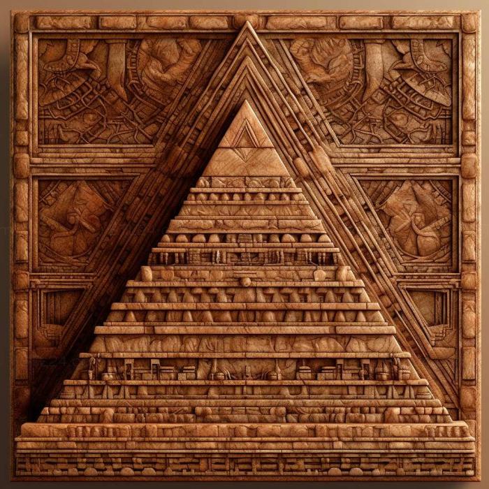 Patterns and decorations (Pyramica 4, PATTERN_184) 3D models for cnc